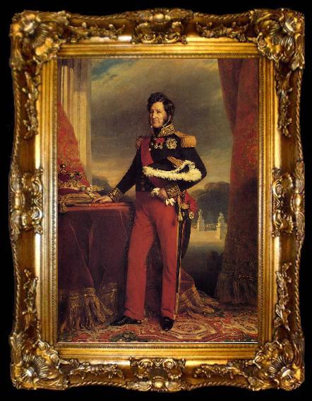 framed  Franz Xaver Winterhalter King Louis Philippe, ta009-2